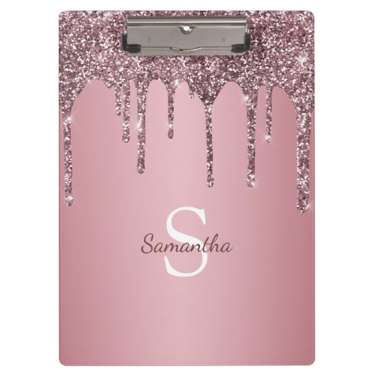 Porte-bloc Rose Gold Rose Parties scintillant Drives Sparkle (Devant)