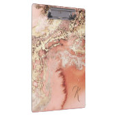 Porte-bloc Rose initial personnalisé en or rose marbre Padfol (Swatch)