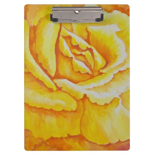 Porte-bloc Rose jaune (Devant)