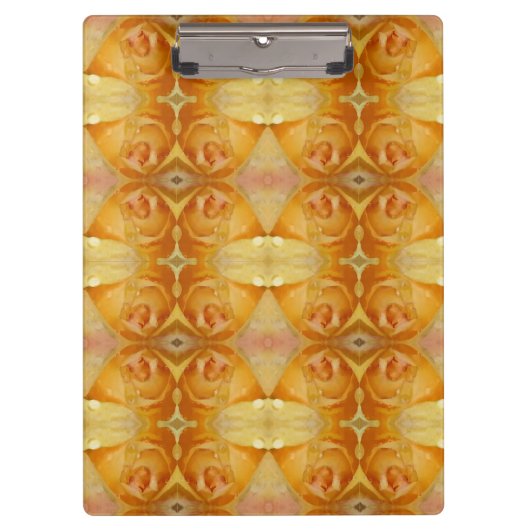 Porte-bloc Rose jaune Ikat (Devant)
