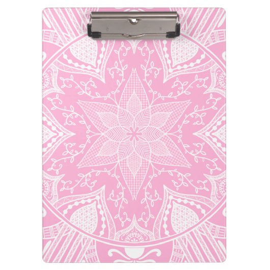 Porte-bloc Rose Mandala (Devant)