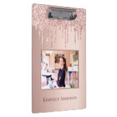 Porte-bloc Rose or blush photo nom gouttes (Swatch)