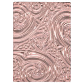 Porte-bloc Rose or rose élégant gaufre look Art nouveau (Dos)