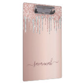 Porte-bloc Rose or rose parties scintillant argent nom du scr (Swatch)