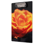 Porte-bloc Rose orange sur noir (Gauche)