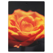 Porte-bloc Rose orange sur noir (Dos)