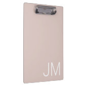 Porte-bloc Rose Pâle Tendance Monogramme Géant Initiales (Swatch)