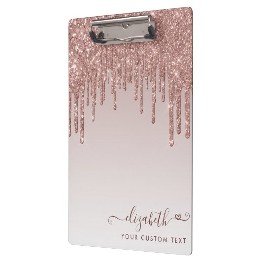 Porte-bloc Rose Parties scintillant or gouttes Étincelle Coeu (Gauche)