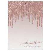 Porte-bloc Rose Parties scintillant or gouttes Étincelle Coeu (Dos)