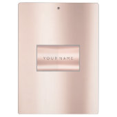 Porte-bloc Rose rose minimal Or Métallo Pearly Blush (Dos)