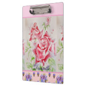 Porte-bloc Rose rouge Aquarelle Rose Rose Floral Girls (Gauche)