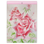 Porte-bloc Rose rouge Aquarelle Rose Rose Floral Girls (Dos)