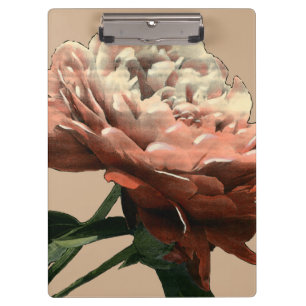 Porte-bloc Rose rouge rouge avec les accents blancs