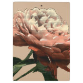 Porte-bloc Rose rouge rubis aux accents blancs (Dos)