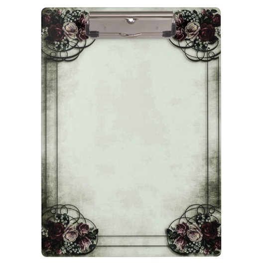 Porte-bloc Rose victorien chabby chic porte - bloc (Devant)