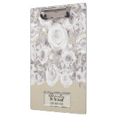 Porte-bloc Roses d'hiver rustiques blanches Kraft Shabby Chic (Gauche)