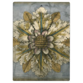 Porte-bloc Rosette décorative Demask sur Arrière - plan gris (Dos)