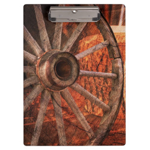 Porte-bloc Roue en Wagon vintage