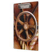 Porte-bloc Roue rouillée de sas d'accès de sous-marin (Gauche)