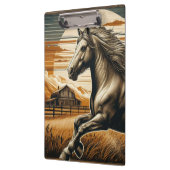 Porte-bloc Rouille/cheval vintage/Ouest (Gauche)