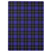 Porte-bloc Royal Blue Black Plaid (Dos)