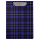 Porte-bloc Royal Blue Black Plaid (Devant)