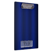 Porte-bloc Royal Blue Shine Elegant Chic Glam Personnalisé (Swatch)