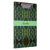 Porte-bloc Royal Plumage - Luxe Peacock Motif en plumes (Swatch)