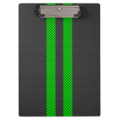 Porte-bloc Ruban de course électrique vert carbone (Devant)