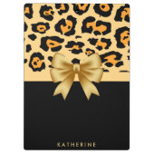 Porte-bloc Ruban et Empreinte de léopard (Dos)