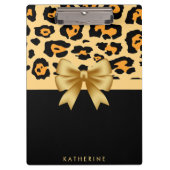 Porte-bloc Ruban et Empreinte de léopard (Devant)