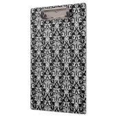 Porte-bloc Ruban rouge Chic noir/blanc damassé (Gauche)