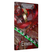 Porte-bloc Rubans de Noël Rouge Vert et Or Vacances (Swatch)