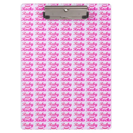 Porte-bloc Ruby Rocks design SWEET PINK (Devant)