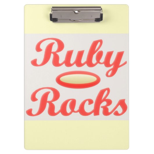 PORTE-BLOC RUBY ROCKS ROUGE ET PORTE - BLOC CRÈME (Devant)