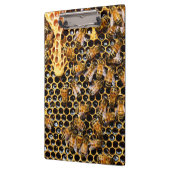 Porte-bloc Ruche d'abeilles avec peigne d'abeille (Gauche)