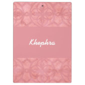 Porte-bloc Ruddy Pink Batik Nom (Dos)