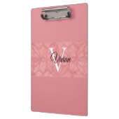Porte-bloc Ruddy Pink Batik Nom Monogrammé (Gauche)