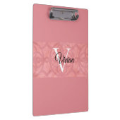 Porte-bloc Ruddy Pink Batik Nom Monogrammé (Swatch)