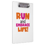 Porte-bloc Run and Embrassez Life Orange Pink (Swatch)