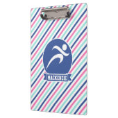 Porte-bloc Runner, Runner ; Bleu, Rose et Blancs (Gauche)