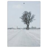 Porte-bloc Rural winter road (Dos)