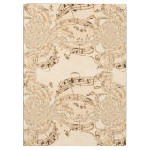 Porte-bloc Rustic Antique Musical Notes (Dos)