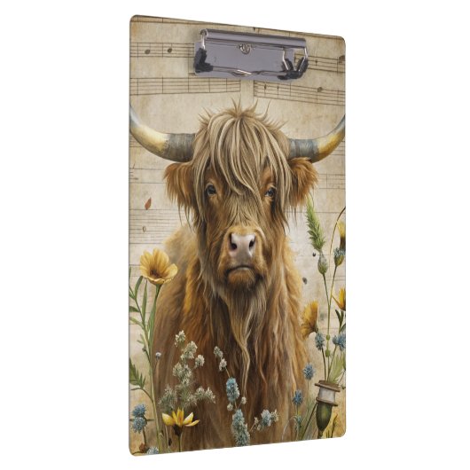 Porte-bloc Rustic Highland Cow  (Swatch)
