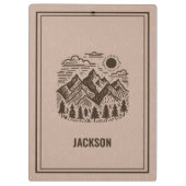 Porte-bloc Rustic Modern Mountain Custom  (Dos)