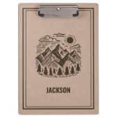 Porte-bloc Rustic Modern Mountain Custom  (Devant)