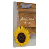 Porte-bloc Rustic Sunflower and Bridal Veil Country Wedding (Swatch)