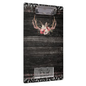 Porte-bloc Rustique Glamor Boho Antlers Crâne Personnalisé (Swatch)