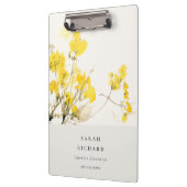 Porte-bloc Rustique Jaune Fleur sauvage Boho Floral Business (Gauche)