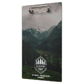 Porte-bloc Rustique Masculin Forêt Montagnes Extérieur (Gauche)
